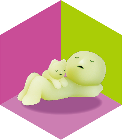 SMISKI resting with a cat